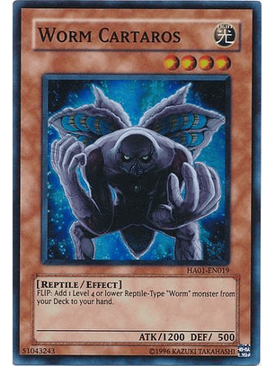 Worm Cartaros - HA01-EN019 - Super Rare Unlimited