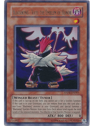 Blackwing - Vayu the Emblem of Honor - ANPR-EN005 - Ultra Rare Unlimited