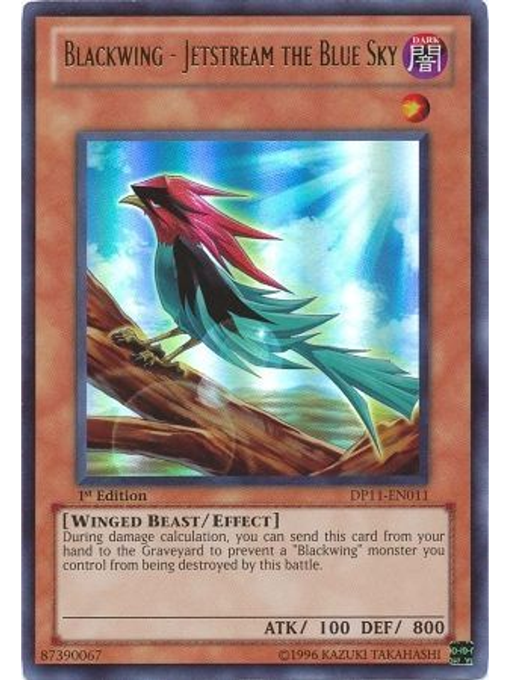 Blackwing - Jetstream the Blue Sky - DP11-EN011 - Ultra Rare 1st Edition 1