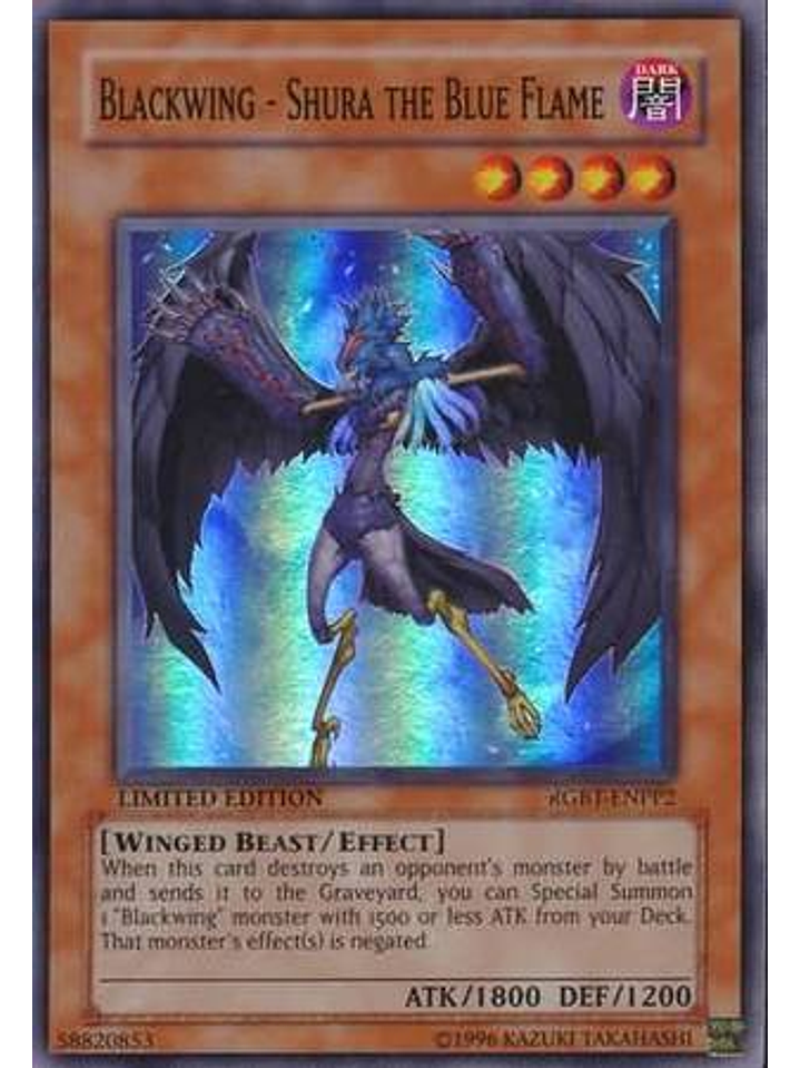 Blackwing - Shura the Blue Flame - RGBT-ENPP2 - Super Rare 1
