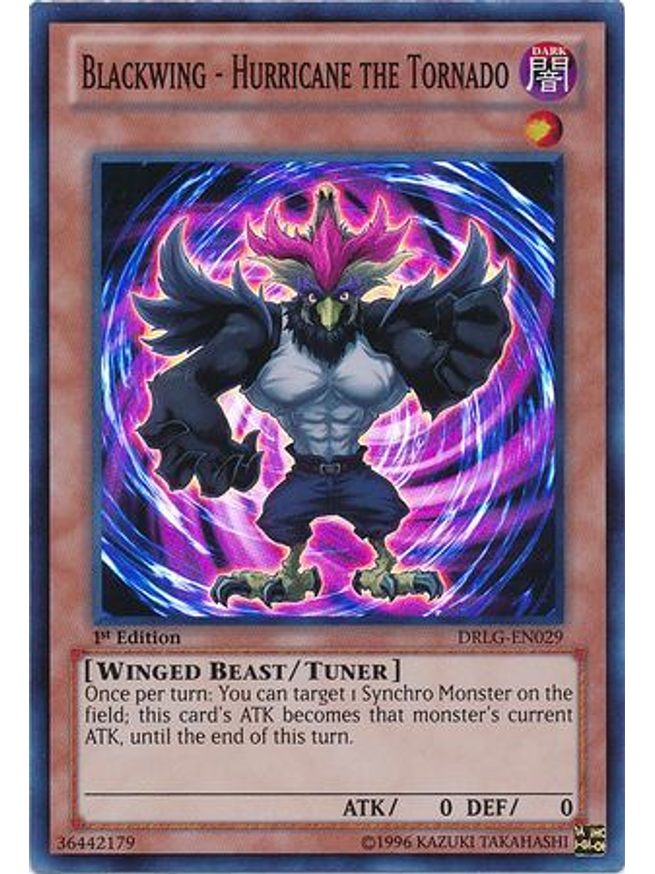 Blackwing - Hurricane the Tornado - DRLG-EN029 - Super Rare 1st Edition 1