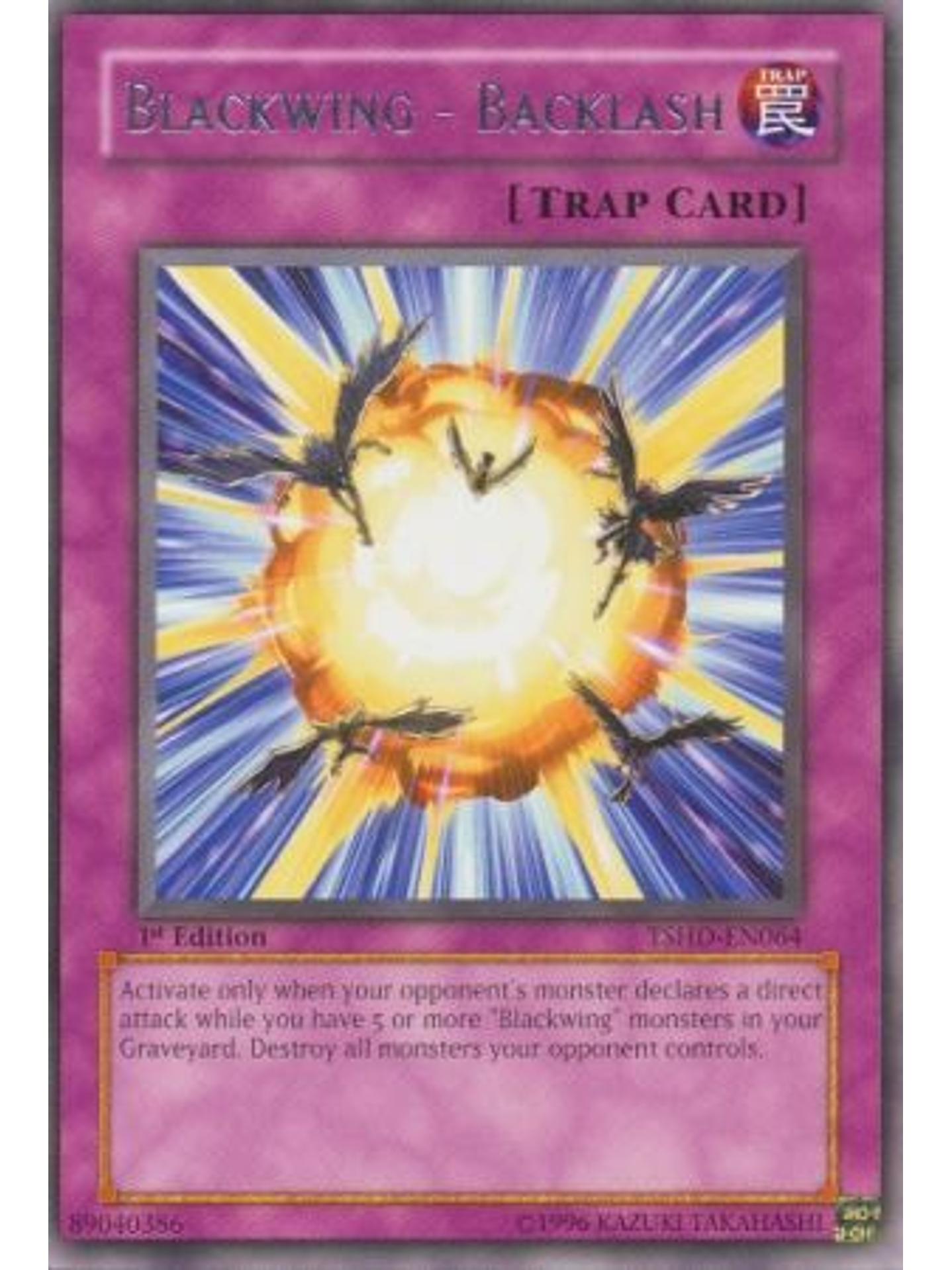 Blackwing - Backlash - TSHD-EN064 - Rare 1st Edition 1