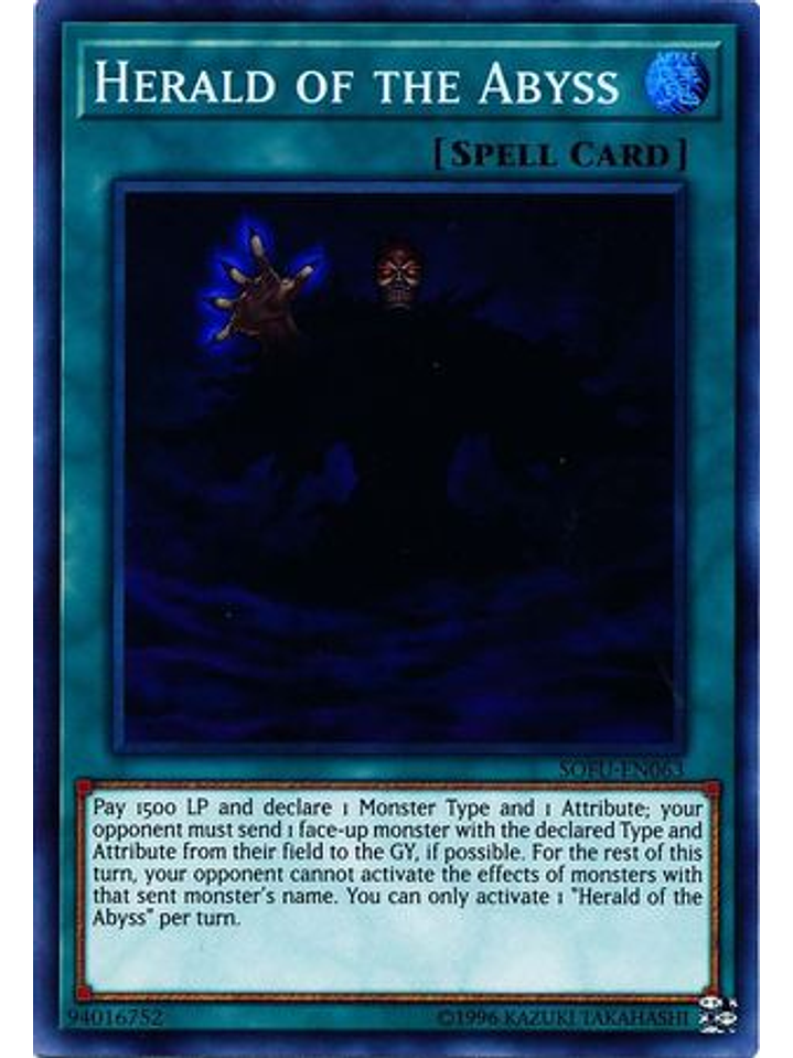Herald of the Abyss - SOFU-EN063 - Super Rare Unlimited 1