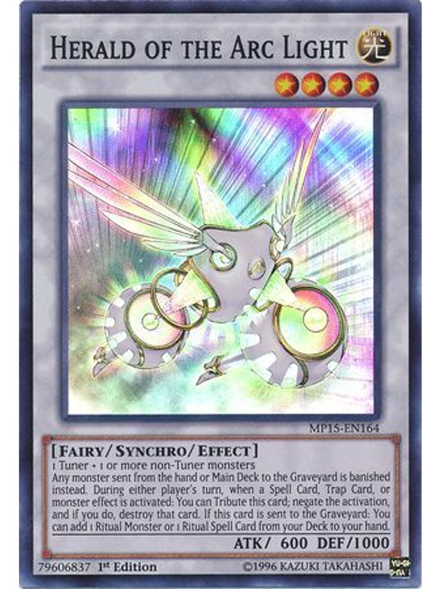 Herald of the Arc Light - MP15-EN164 - Super Rare 1st Edition 1