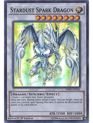 Stardust Spark Dragon - HSRD-EN043 - Super Rare 1st Edition