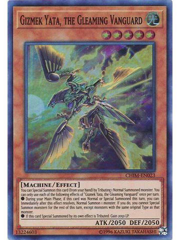 Gizmek Yata, the Gleaming Vanguard - CHIM-EN023 - Super Rare Unlimited 1