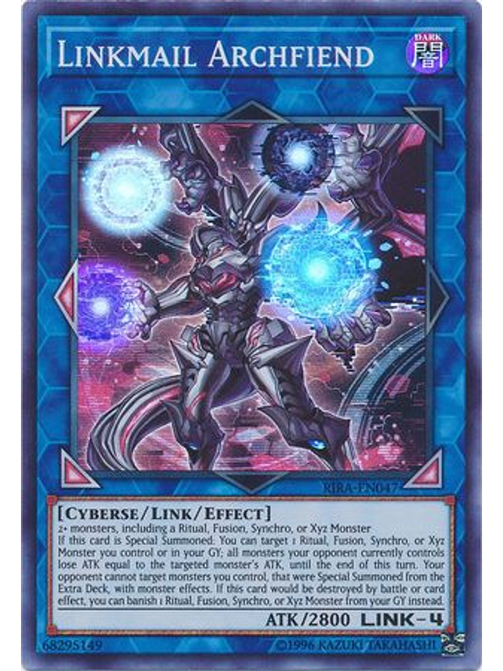 Linkmail Archfiend - RIRA-EN047 - Super Rare Unlimited 1