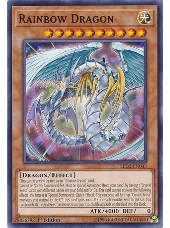 Rainbow Dragon - LED2-EN043 - Common 1st Edition 1