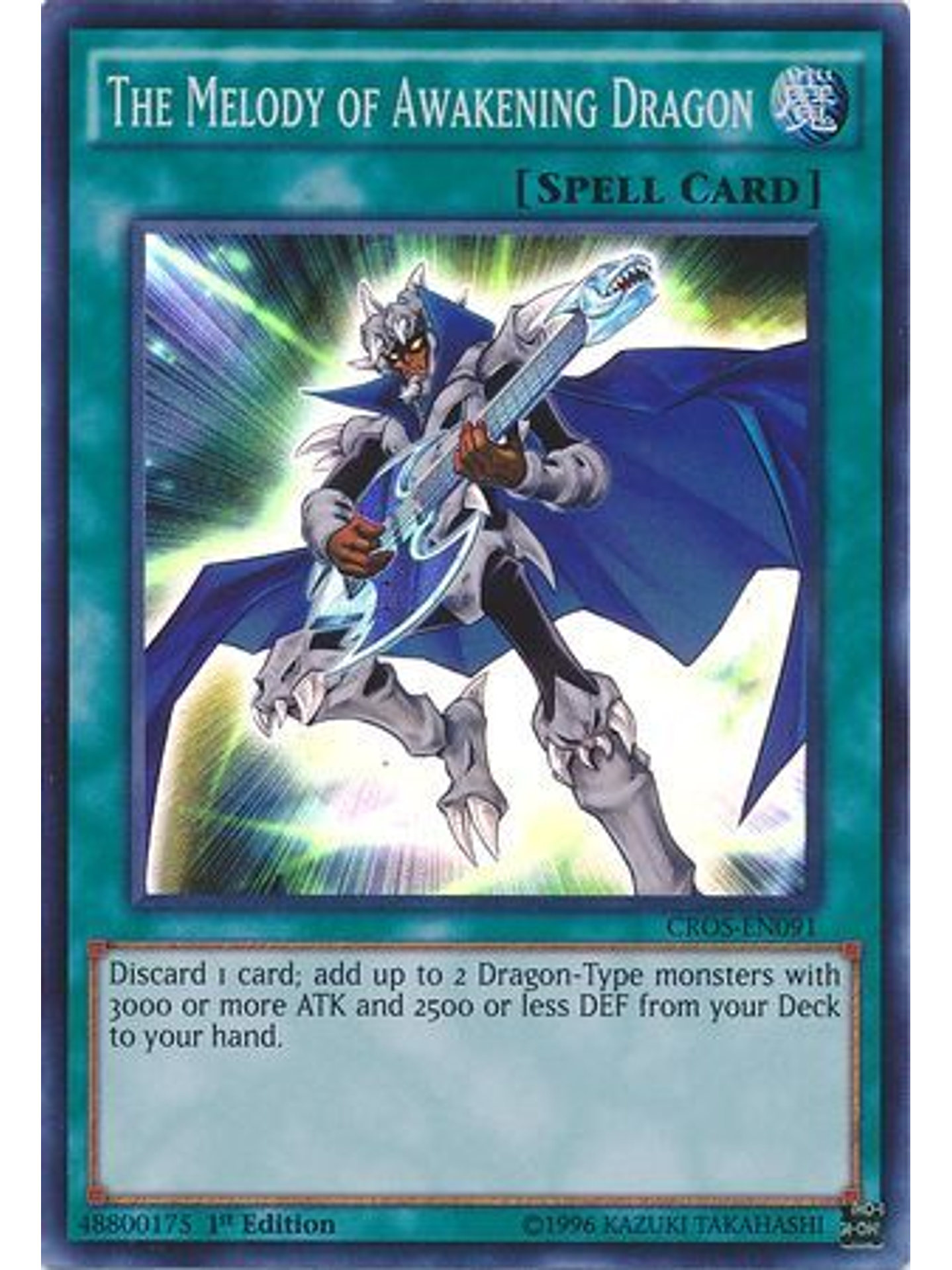 The Melody of Awakening Dragon - CROS-EN091 - Super Rare 1st Edition 1