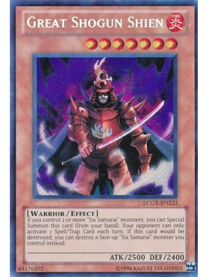 Great Shogun Shien - LCGX-EN233 - Secret Rare Unlimited 1