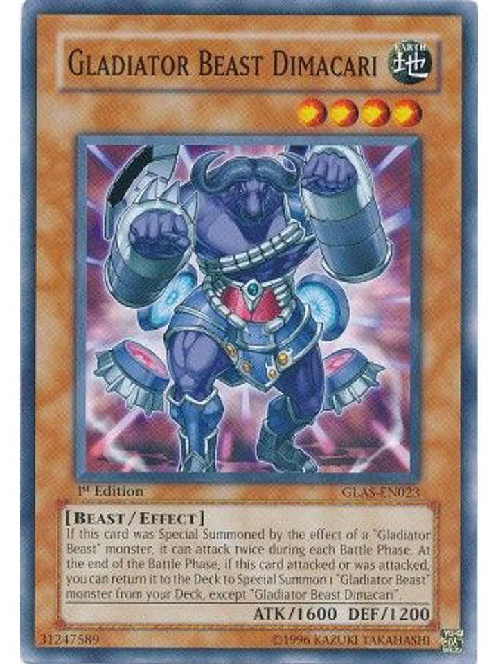 Gladiator Beast Dimacari - GLAS-EN023 - Common 1st Edition 1