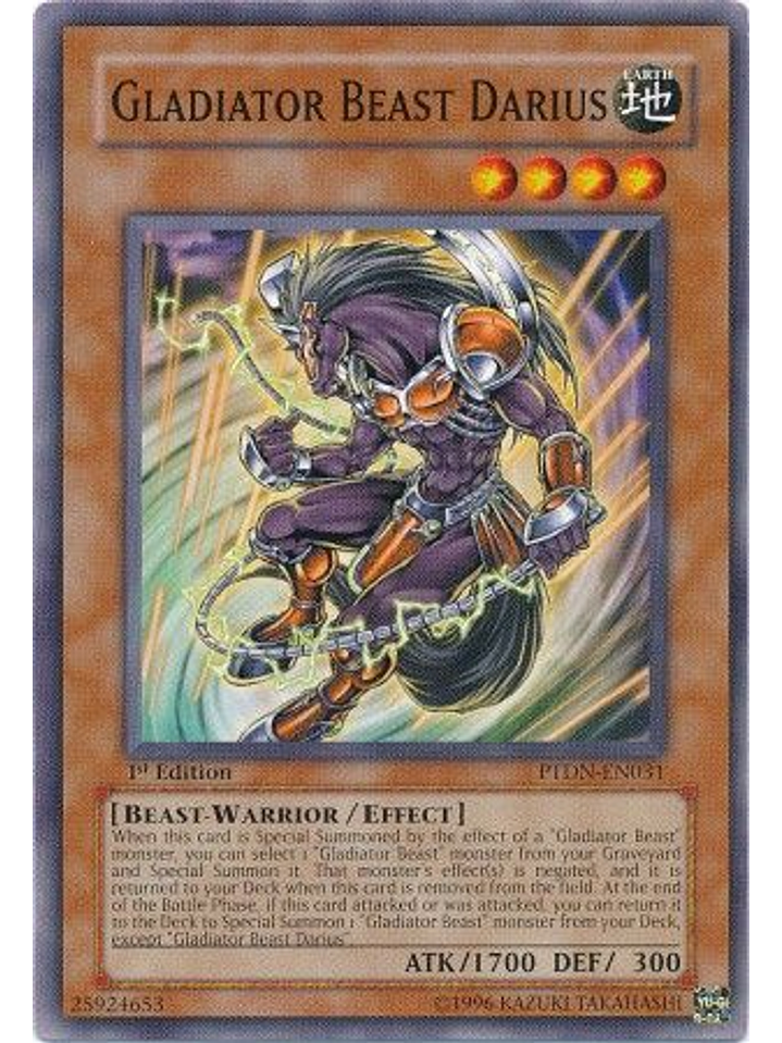 Gladiator Beast Darius - PTDN-EN031 - Common 1st Edition 1