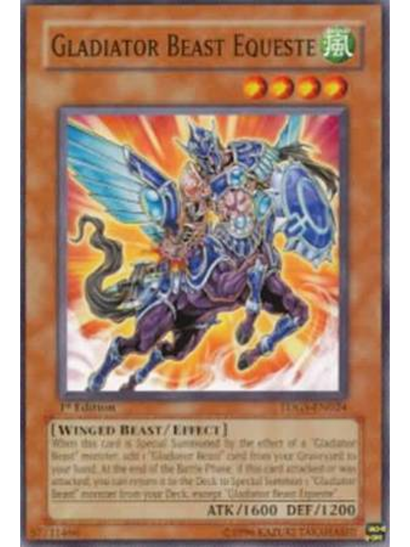 Gladiator Beast Equeste - TDGS-EN024 - Common 1st Edition 1