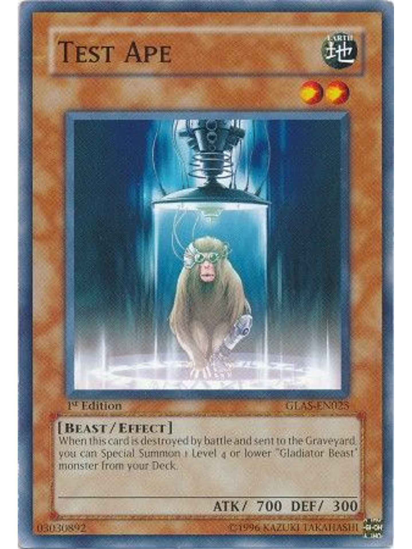 Test Ape - GLAS-EN025 - Common 1st Edition 1