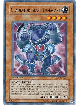Gladiator Beast Dimacari - GLAS-EN023 - Common 1st Edition