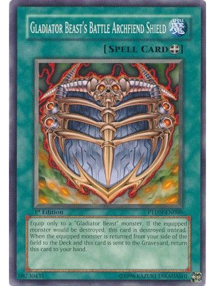 Gladiator Beast's Battle Archfiend Shield - PTDN-EN060 - Common 1st Edition 1