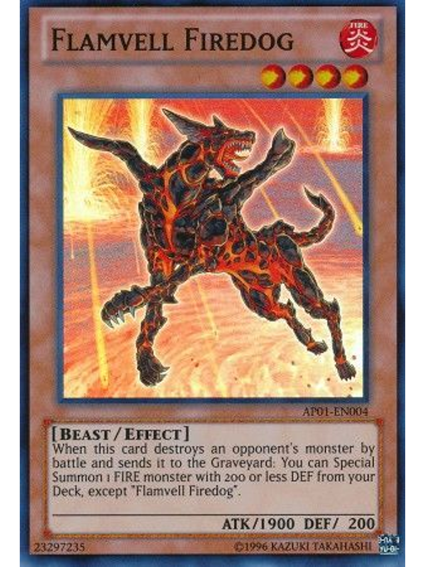 Flamvell Firedog - AP01-EN004 - Super Rare 1