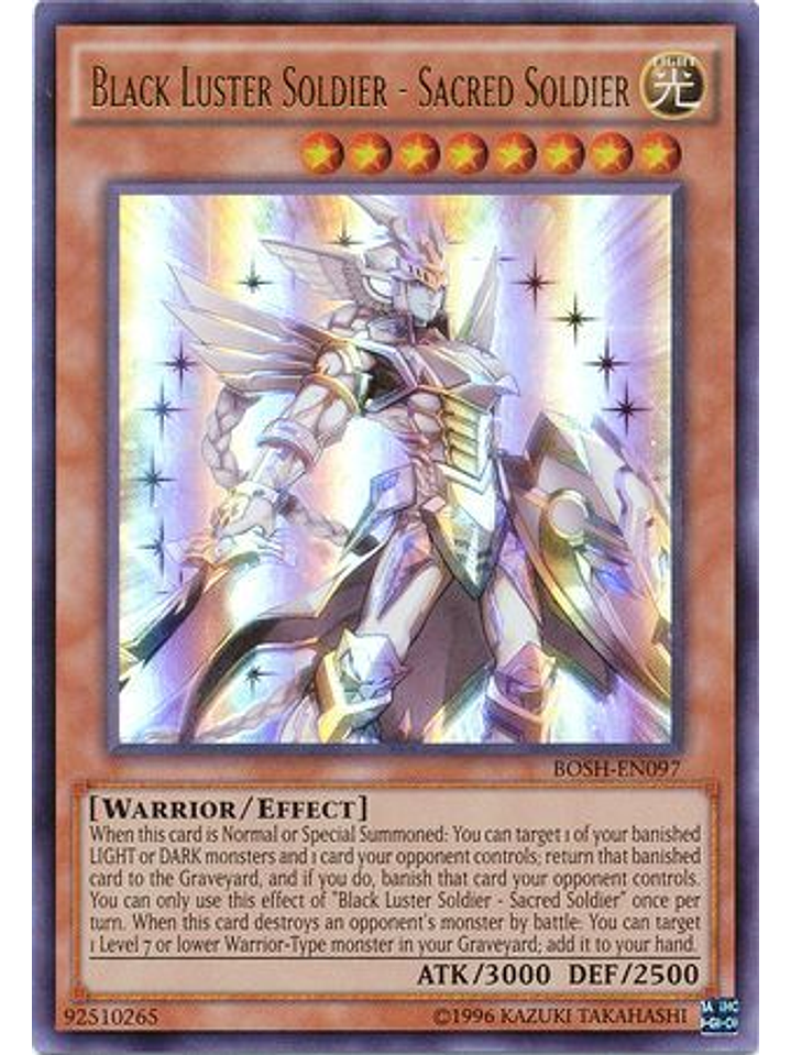 Black Luster Soldier - Sacred Soldier - BOSH-EN097 - Ultra Rare Unlimited 1