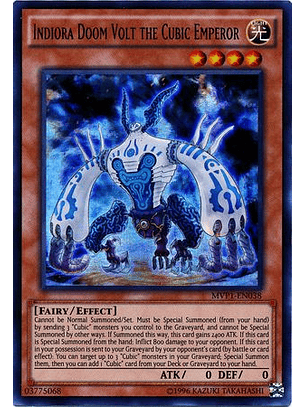 Indiora Doom Volt the Cubic Emperor - MVP1-ENG38 - Gold Rare Unlimited