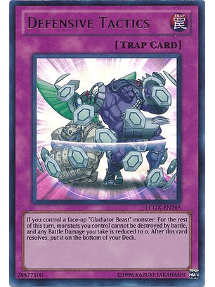 Defensive Tactics - LCGX-EN265 - Ultra Rare Unlimited