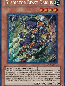Gladiator Beast Darius - LCGX-EN244 - Secret Rare Unlimited