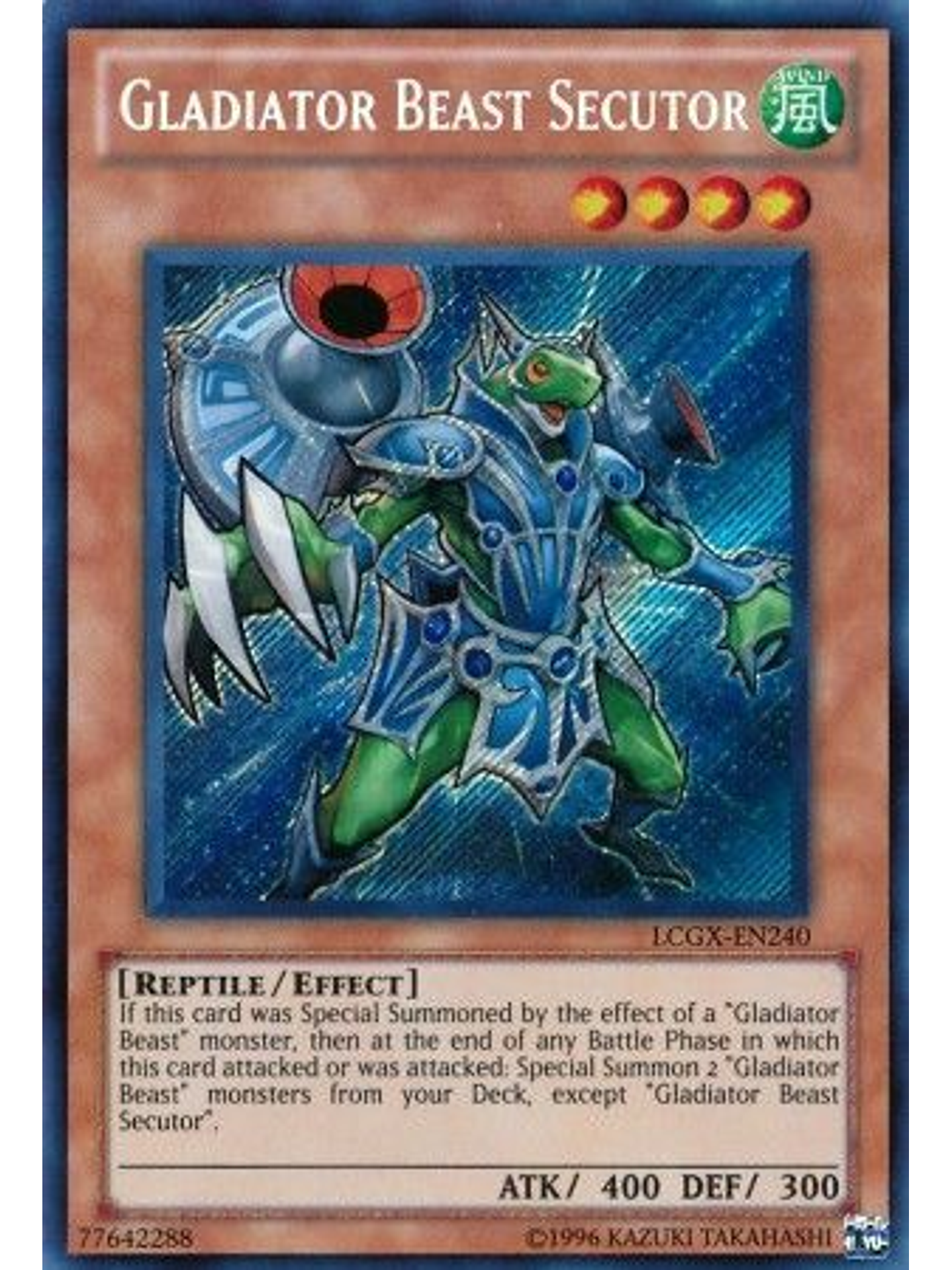 Gladiator Beast Secutor - LCGX-EN240 - Secret Rare Unlimited 1