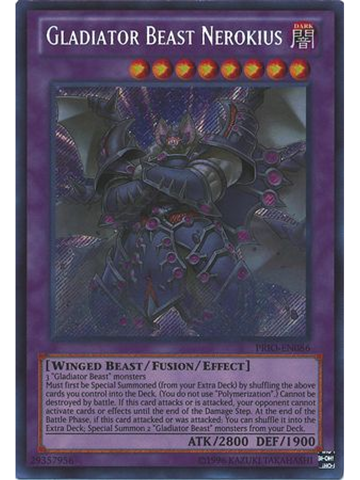 Gladiator Beast Nerokius - PRIO-EN086 - Secret Rare Unlimited 1
