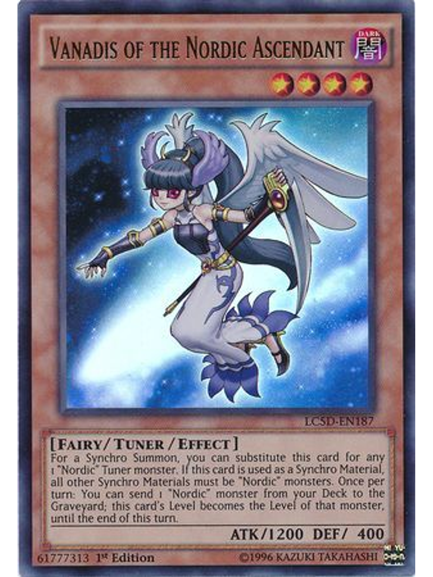 Vanadis of the Nordic Ascendant - LC5D-EN187 - Ultra Rare 1st Edition 1