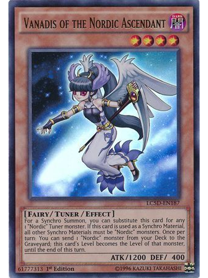 Vanadis of the Nordic Ascendant - LC5D-EN187 - Ultra Rare 1st Edition 1
