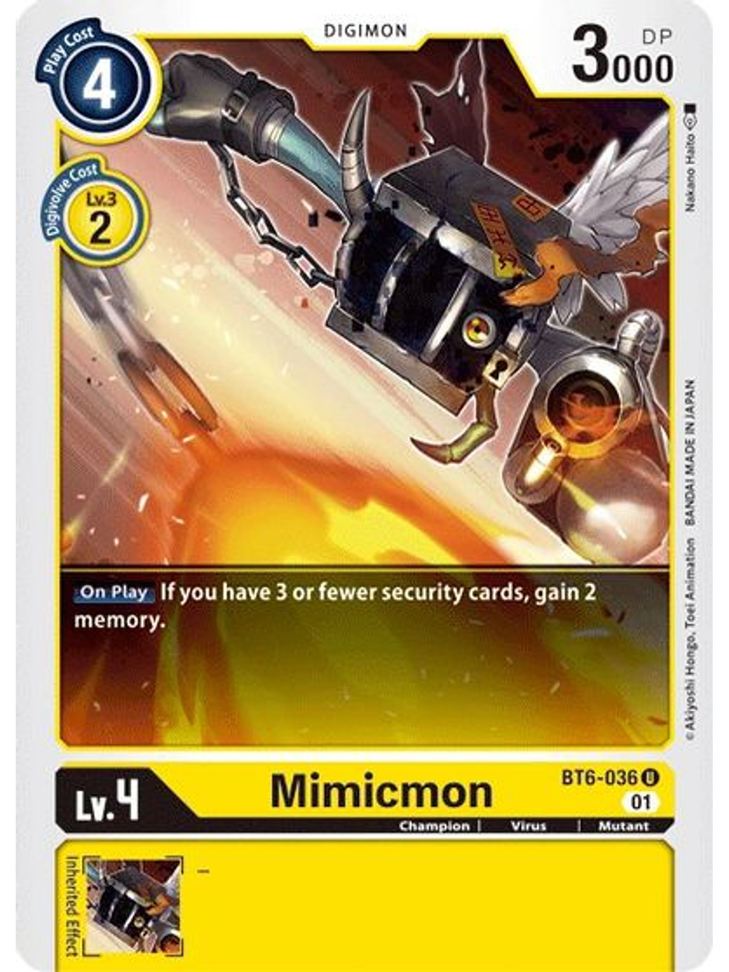 BT6-036 U Mimicmon 1