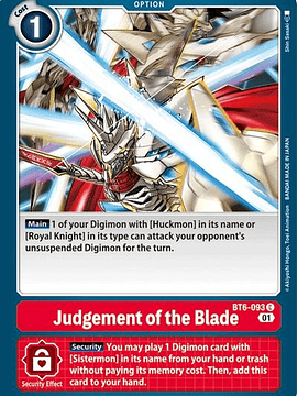 BT6-093 C Judgement of the Blade
