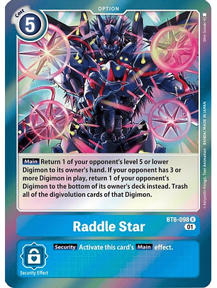 BT6-098 R Raddle Star