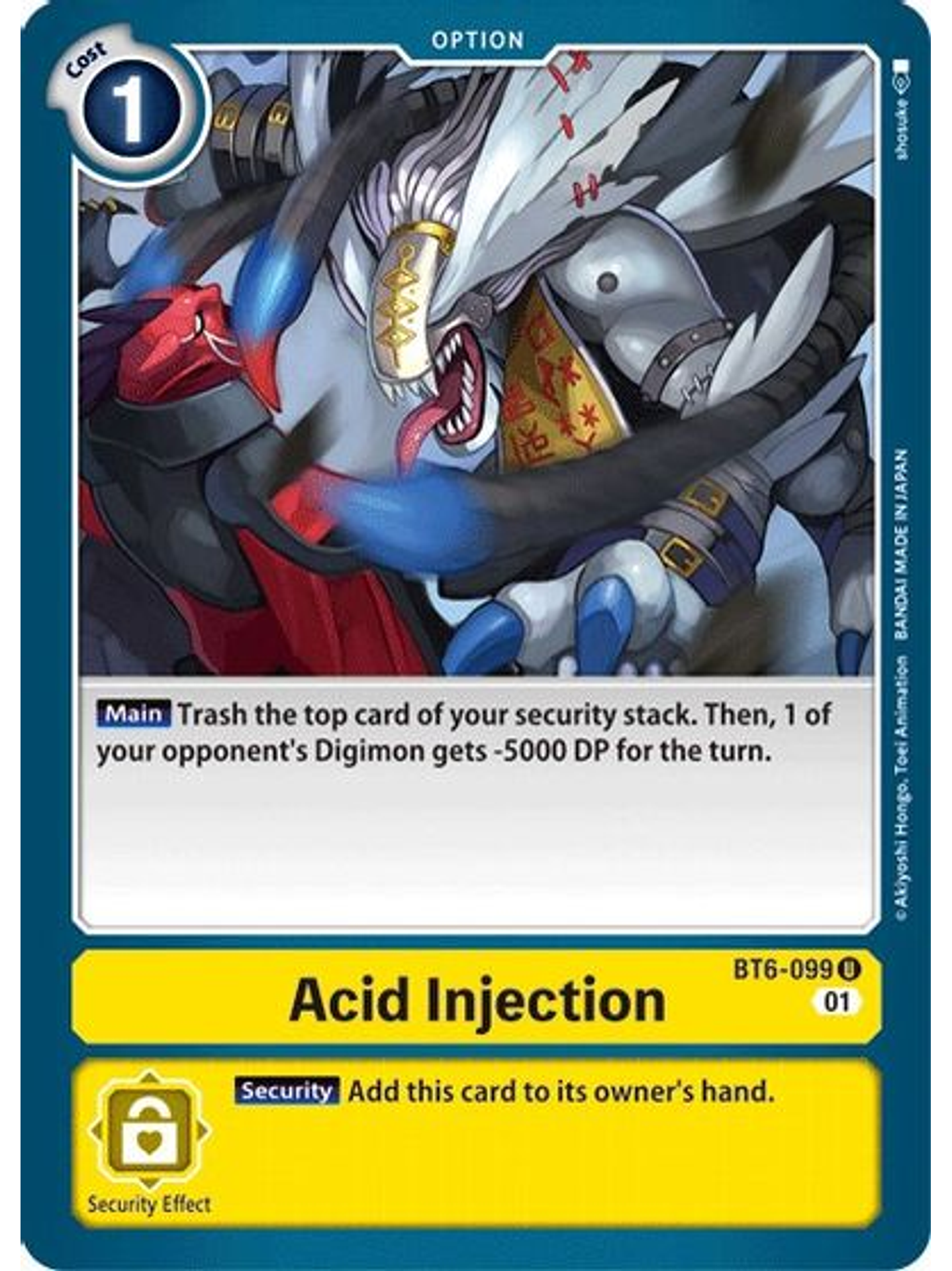 BT6-099 U Acid Injection 1