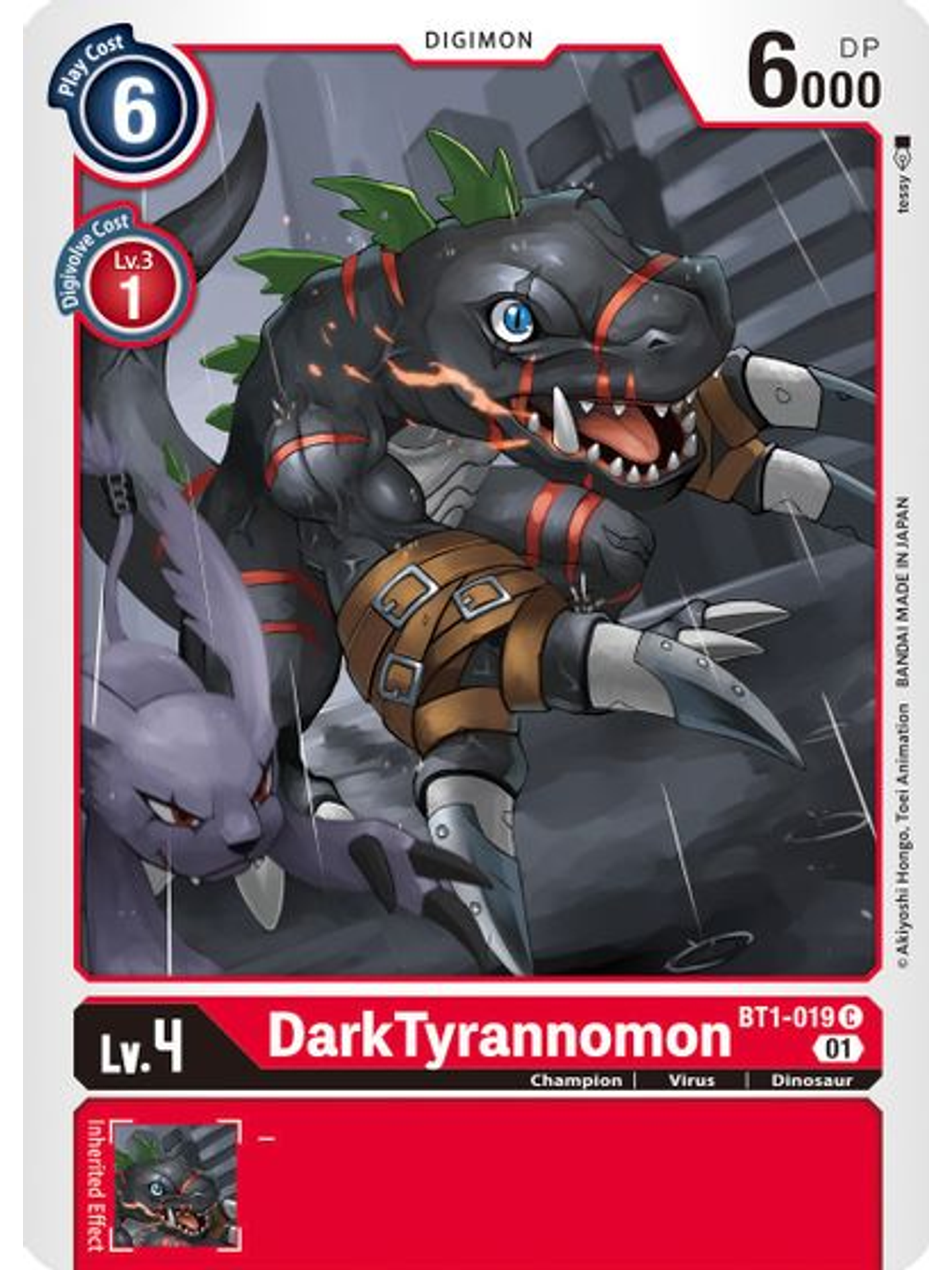 BT1-019 C DarkTyrannomon (Alternate Art) (ST7) 1