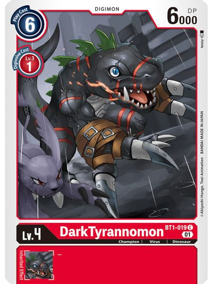 BT1-019 C DarkTyrannomon (Alternate Art) (ST7) 1
