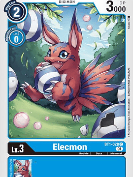 BT1-028 C Elecmon (Alternate Art) (ST8)