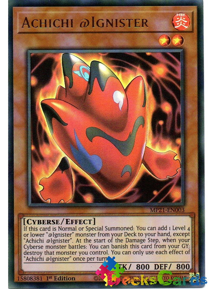 Achichi @Ignister - MP21-EN003 - Ultra Rare 1st Edition 1