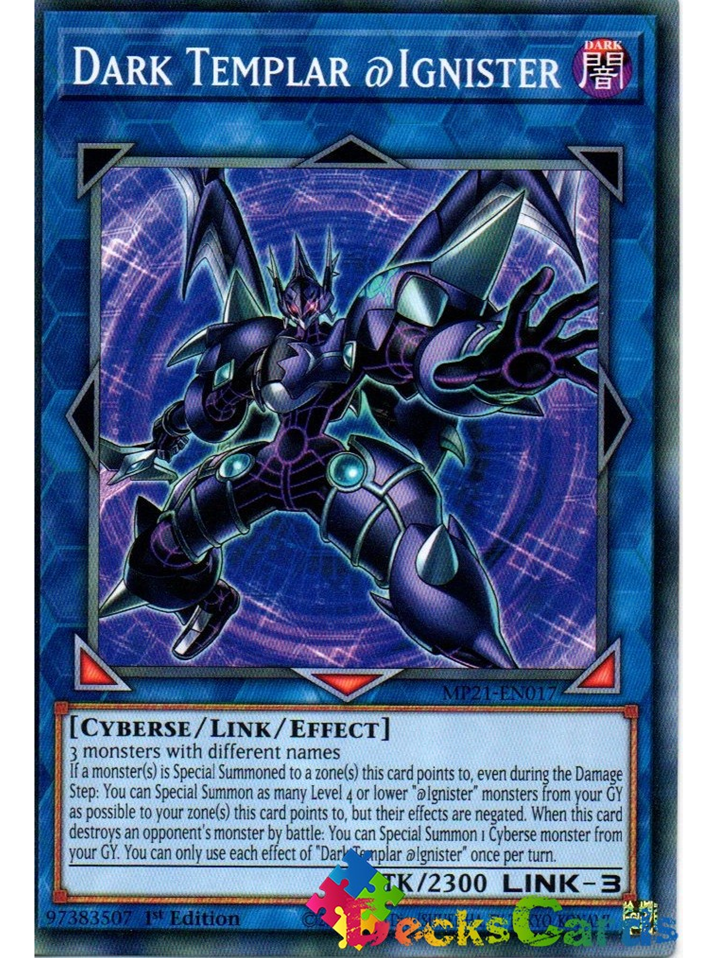 Dark Templar @Ignister - MP21-EN017 - Common 1st Edition 1