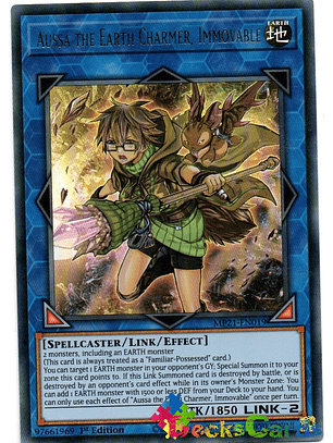 Aussa the Earth Charmer, Immovable - MP21-EN019 - Ultra Rare 1st Edition