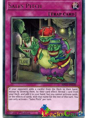 Sales Pitch - MP21-EN030 - Rare 1st Edition