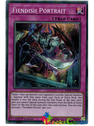 Fiendish Portrait - MP21-EN033 - Super Rare 1st Edition