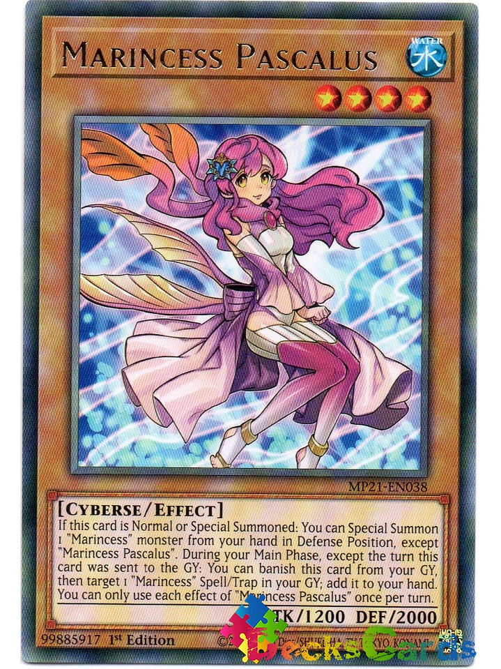 Marincess Pascalus - MP21-EN038 - Rare 1st Edition 1