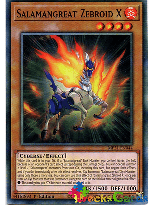 Salamangreat Zebroid X - MP21-EN044 - Common 1st Edition