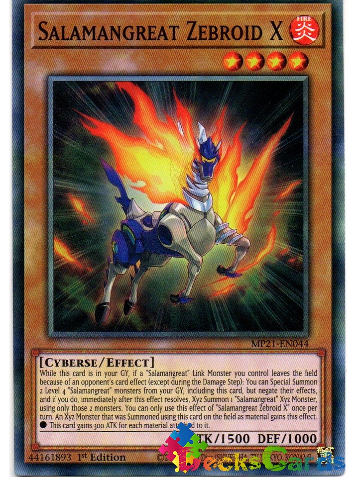 Salamangreat Zebroid X - MP21-EN044 - Common 1st Edition 1