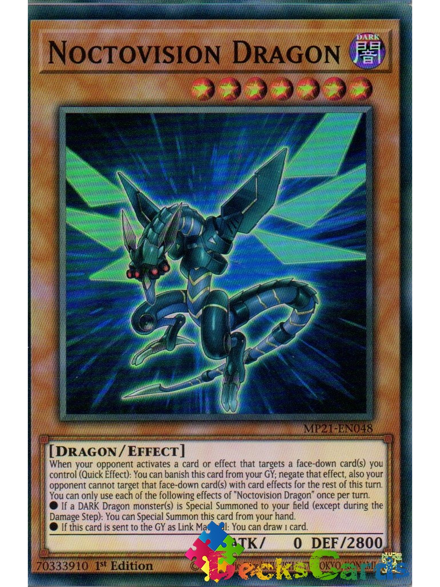 Noctovision Dragon - MP21-EN048 - Super Rare 1st Edition 1