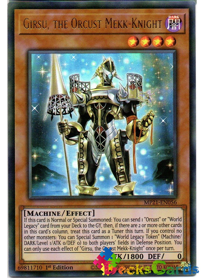 Girsu, the Orcust Mekk-Knight - MP21-EN056 - Ultra Rare 1st Edition 1
