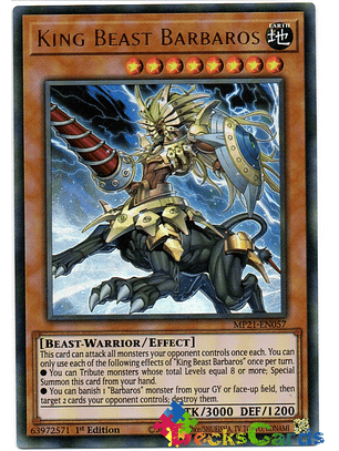 King Beast Barbaros - MP21-EN057 - Ultra Rare 1st Edition