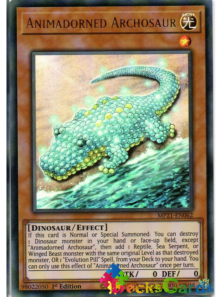 Animadorned Archosaur - MP21-EN062 - Ultra Rare 1st Edition 1
