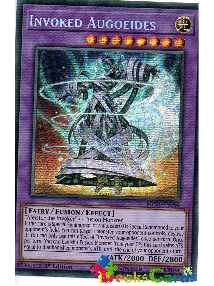 Invoked Augoeides - MP21-EN064 - Prismatic Secret Rare 1st Edition 1