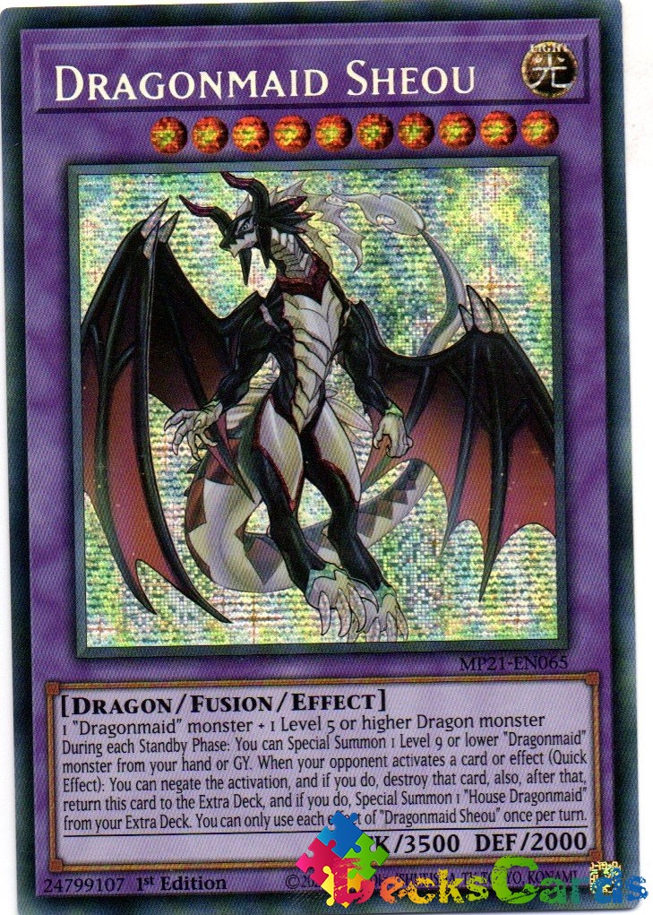 Dragonmaid Sheou - MP21-EN065 - Prismatic Secret Rare 1st Edition